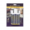 Securit 5 Original Chalk Marker een ronde, geciseleerde stift met blokpunt in wit