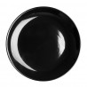 Olympia cafe coupe bord zwart - 200 mm 8" (pak van 12)