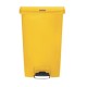 Rubbermaid Slim Jim Front Step pedaalemmer 68L geel