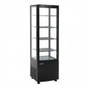 Polar C-Serie Energiezuinige Koelkast met Gebogen Deur Zwart 235Ltr