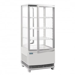 Polar C-Series Energie-Efficiënte Koelkast Met Gebogen Deur Wit 86Ltr