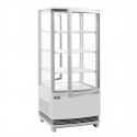 Polar C-Series Energie-Efficiënte Koelkast Met Gebogen Deur Wit 86Ltr