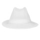 Trilby hoed met haarnetje wit M
