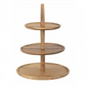 Olympia acaciahouten etagère 305(Ø) x 395(H)mm