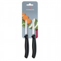 Victorinox Puntig Schilmesje 8cm Zwart (Pak van 2)