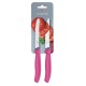 Victorinox 2-delig gekarteld tomaten-/utiliteitsmes (blisterverpakking) 11cm - roze