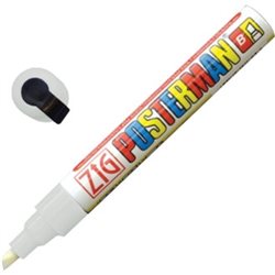 Securit Zig Posterman weerbestendige krijtstift wit 6mm